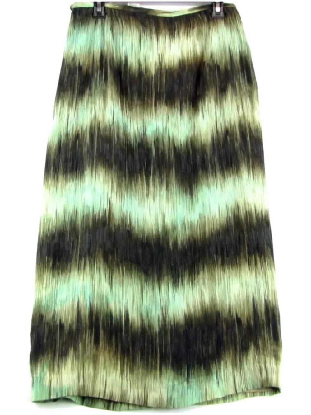 SALE! Silk Tie Dye Green Long Skirt